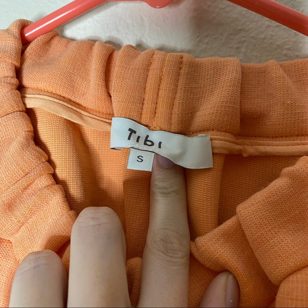 TIBI light orange Synthetic wool cropped sweatshirt S - Picture 12 of 14